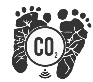 Hiilijalanjälki, netti, jalat ja CO2