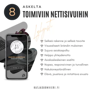 8 askelta toimiviin nettisivuihin yrityksellesi.